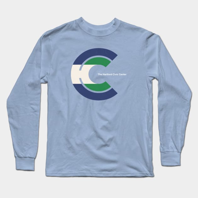 The Hartford Civic Center Stadium Long Sleeve T-Shirt by Turboglyde